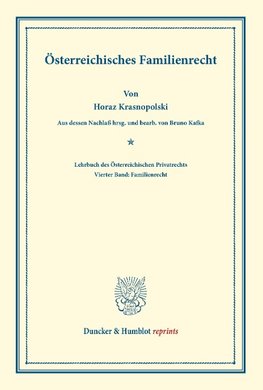 Lehrbuch des Österreichischen Privatrechts