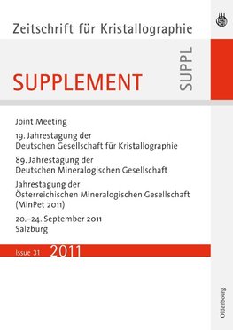 19. Jahrestagung der Deutschen Gesellschaft für Kristallographie, September  2011, Salzburg, Austria