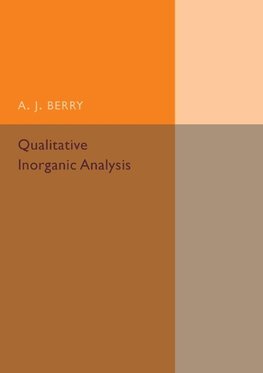 Qualitative Inorganic Analysis