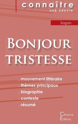 Fiche de lecture Bonjour tristesse de Françoise Sagan (Analyse littéraire de référence et résumé complet)