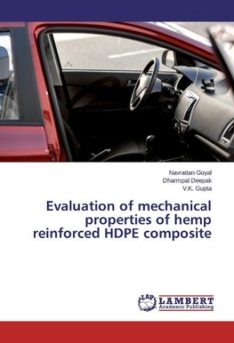 Evaluation of mechanical properties of hemp reinforced HDPE composite