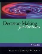 Salaman, G: Decision Making for Business