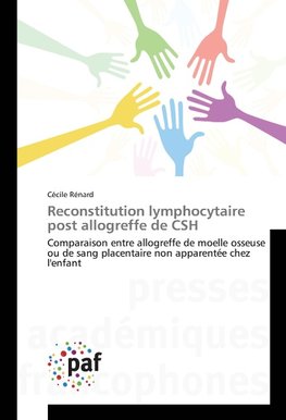 Reconstitution lymphocytaire post allogreffe de CSH