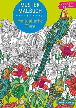 Muster Malbuch Fantastische Tiere