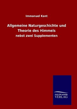 Allgemeine Naturgeschichte und Theorie des Himmels