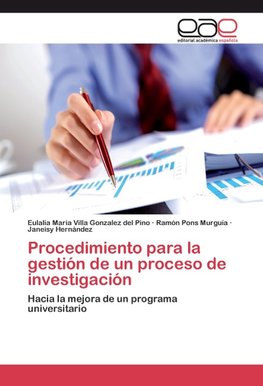 Procedimiento para la gestión de un proceso de investigación