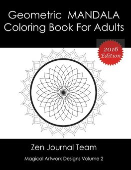 Geometric Mandala Coloring Book For Adults