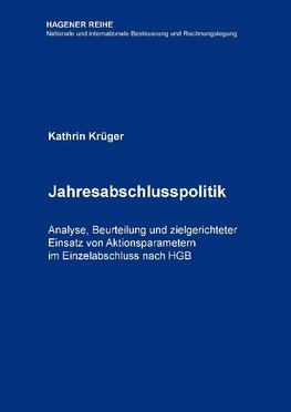 Jahresabschlusspolitik