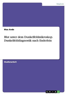 Blut unter dem Dunkelfeldmikroskop.Dunkelfelddiagnostik nach Enderlein