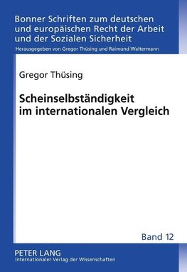 Scheinselbständigkeit im internationalen Vergleich