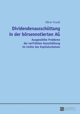 Dividendenausschüttung in der börsennotierten AG