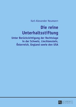 Die reine Unterhaltsstiftung