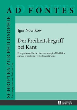 Der Freiheitsbegriff bei Kant