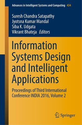 Information Systems Design and Intelligent Applications