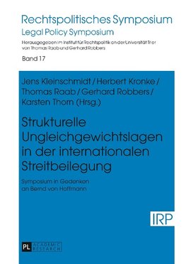 Strukturelle Ungleichgewichtslagen in der internationalen Streitbeilegung