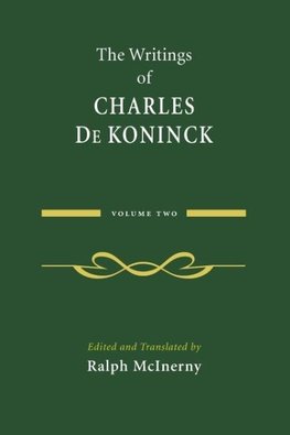 The Writings of Charles De Koninck