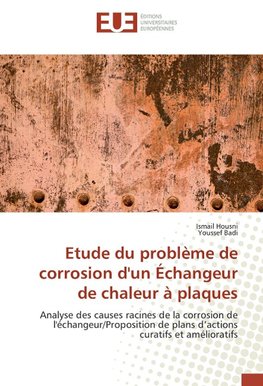 Etude du problème de corrosion d'un Échangeur de chaleur à plaques