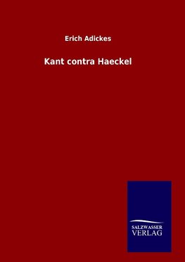 Kant contra Haeckel