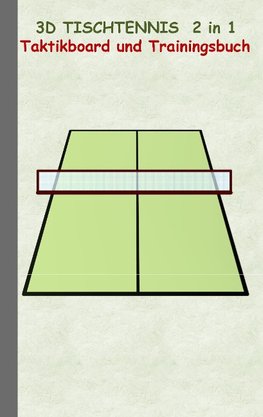 3D Tischtennis 2 in 1 Taktikboard und Trainingsbuch