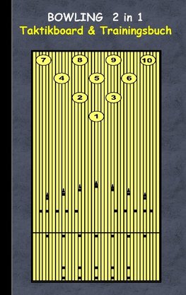 Bowling 2 in 1 Taktikboard und Trainingsbuch