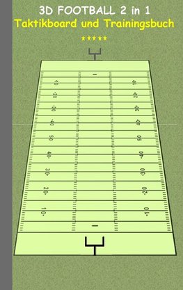 3D Football 2 in 1 Taktikboard und Trainingsbuch