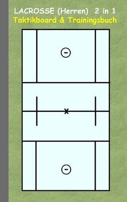 Lacrosse (Herren) 2 in 1 Taktikboard und Trainingsbuch