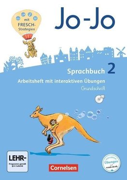 Jo-Jo Sprachbuch - Allgemeine Ausgabe - Neubearbeitung 2016. 2. Schuljahr - Arbeitsheft in Grundschrift mit CD-ROM