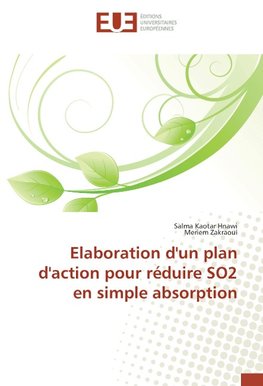 Elaboration d'un plan d'action pour réduire SO2 en simple absorption