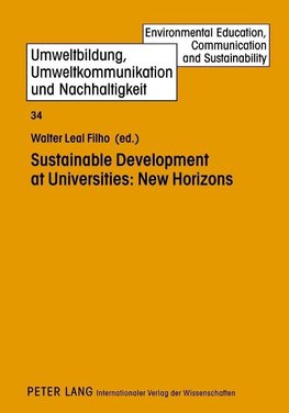 Sustainable Development at Universities: New Horizons