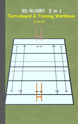 3D Rugby 2 in 1 Tacticboard and Training Book