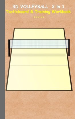 3D Volleyball 2 in 1 Tacticboard and Training Workbook