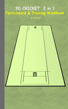 3D Cricket 2 in 1 Tacticboard and Training Book