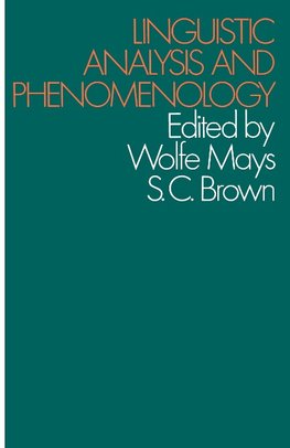 Linguistic Analysis and Phenomenology