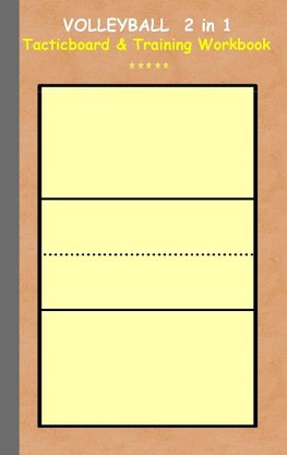 Volleyball 2 in 1 Tacticboard and Training Workbook