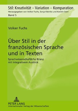 Über Stil in der französischen Sprache und in Texten