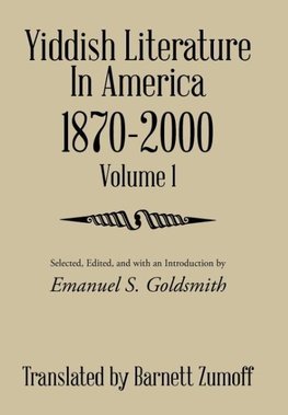 Yiddish Literature in America 1870-2000