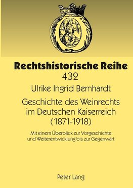 Geschichte des Weinrechts im Deutschen Kaiserreich (1871-1918)