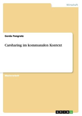 Carsharing im kommunalen Kontext