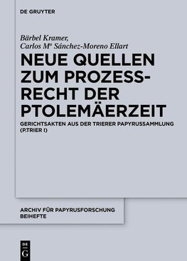 Neue Quellen zum Prozeßrecht der Ptolemäerzeit