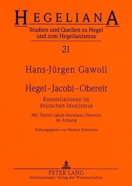 Hegel - Jacobi - Obereit