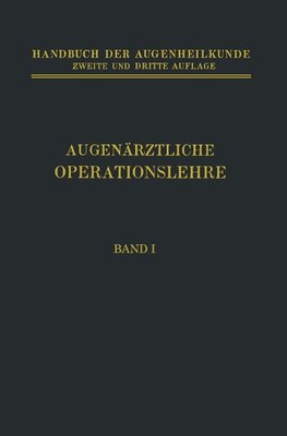 Augenärztliche Operationslehre