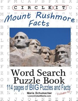 Circle It, Mount Rushmore Facts, Word Search, Puzzle Book