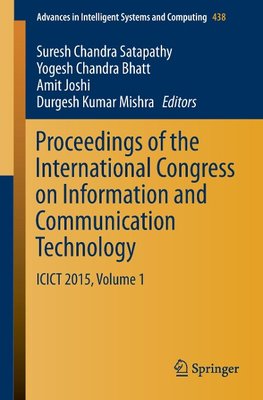 Proceedings of the International Congress on Information and Communication Technology