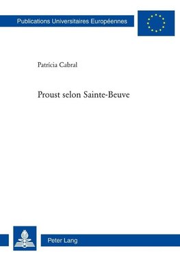 Proust selon Sainte-Beuve