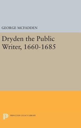 Dryden the Public Writer, 1660-1685