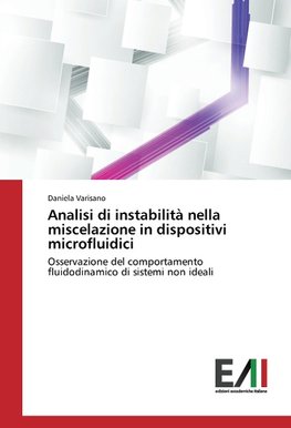 Analisi di instabilità nella miscelazione in dispositivi microfluidici