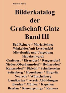 Bilderkatalog der Grafschaft Glatz Band III