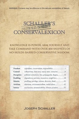 Schaller's Politically Incorrect Conservalexicon