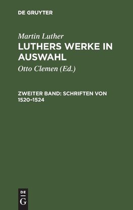 Schriften von 1520-1524