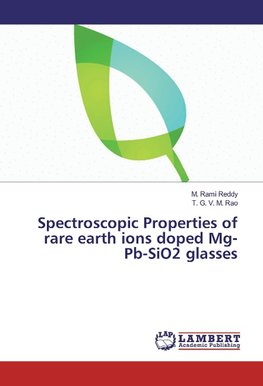 Spectroscopic Properties of rare earth ions doped Mg-Pb-SiO2 glasses